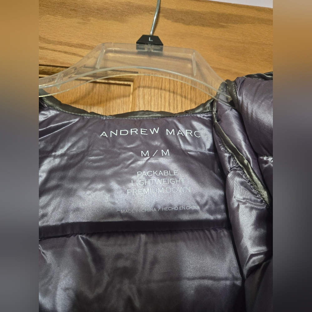 Andrew Marc Packable Lightweight Jacket - Dark Gr… - image 2